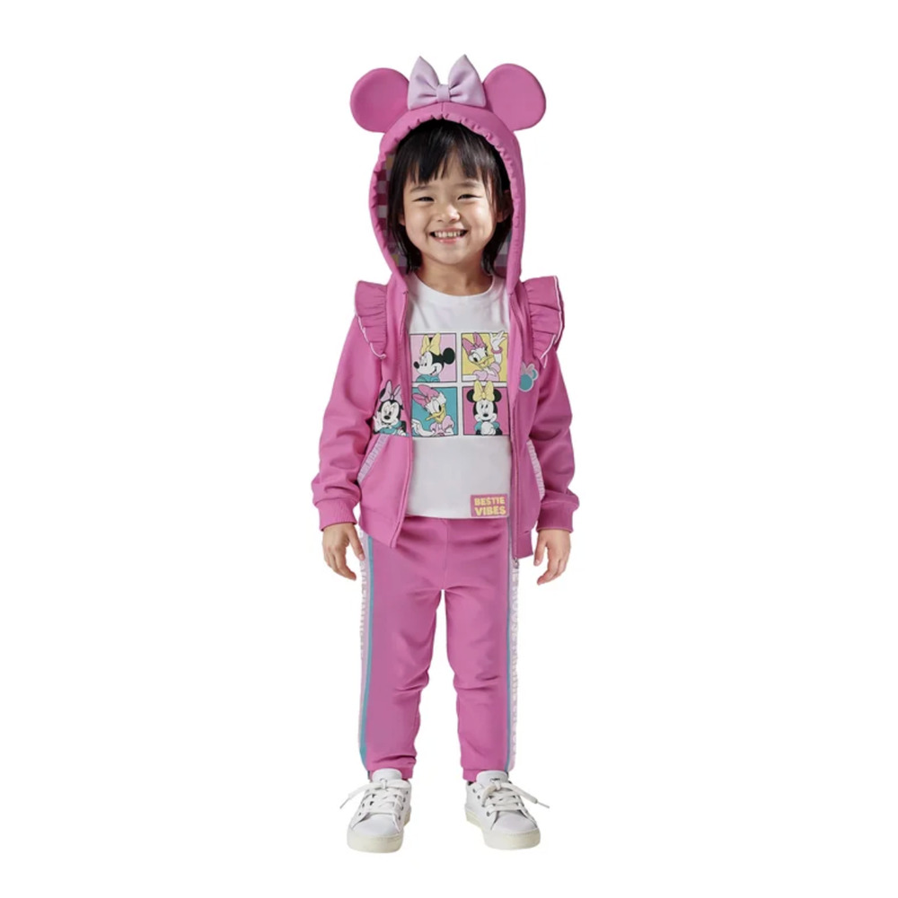 Character Kids 3pc Full Zip Minnie Mouse Outfit Set 5T NWT Disney